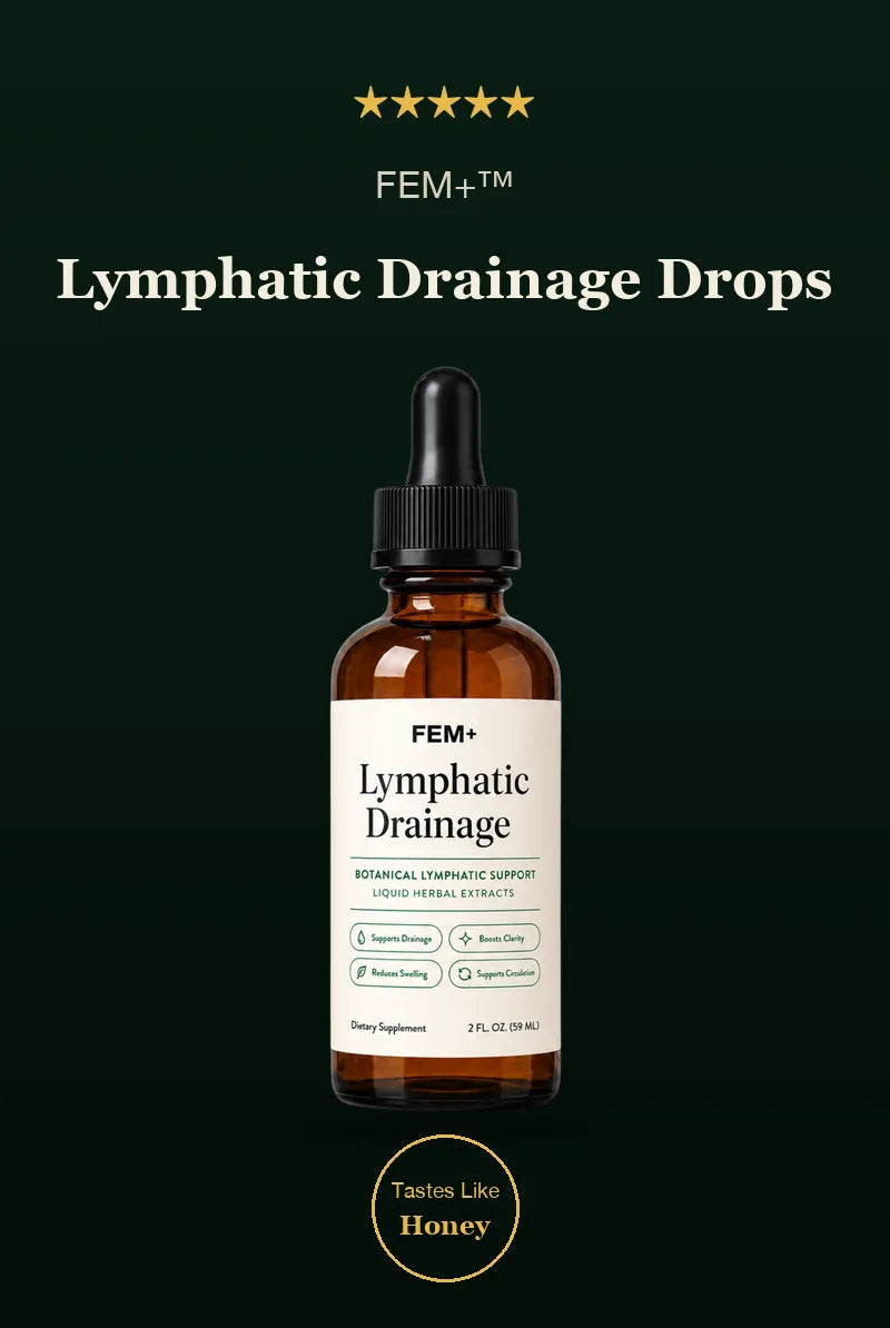 FEM+ Lymphatic Drainage Drops bottle